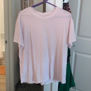 Lululemon Boyfriend Tee (Light Pink)